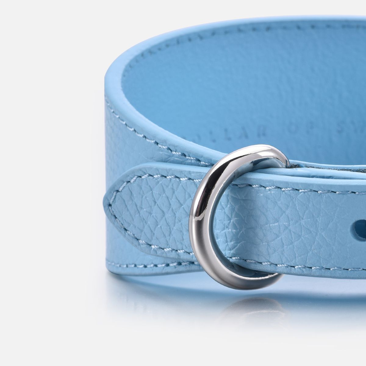 Babyblauwe Brede Hondenhalsband