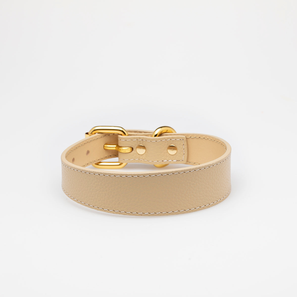 Dunne Beige Hondenhalsband