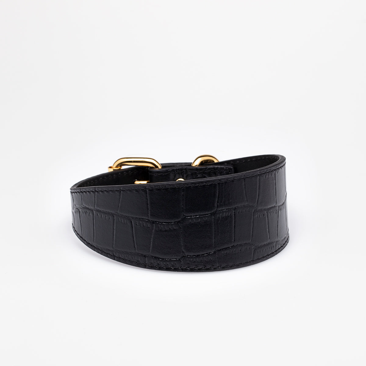 Zwarte Krokodillenhondenhalsband Breed
