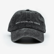 Zwarte Denim Pet - Anti-Social Cat Owner