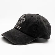 Zwarte denim pet - Logo "Dogs. Because People Suck" 