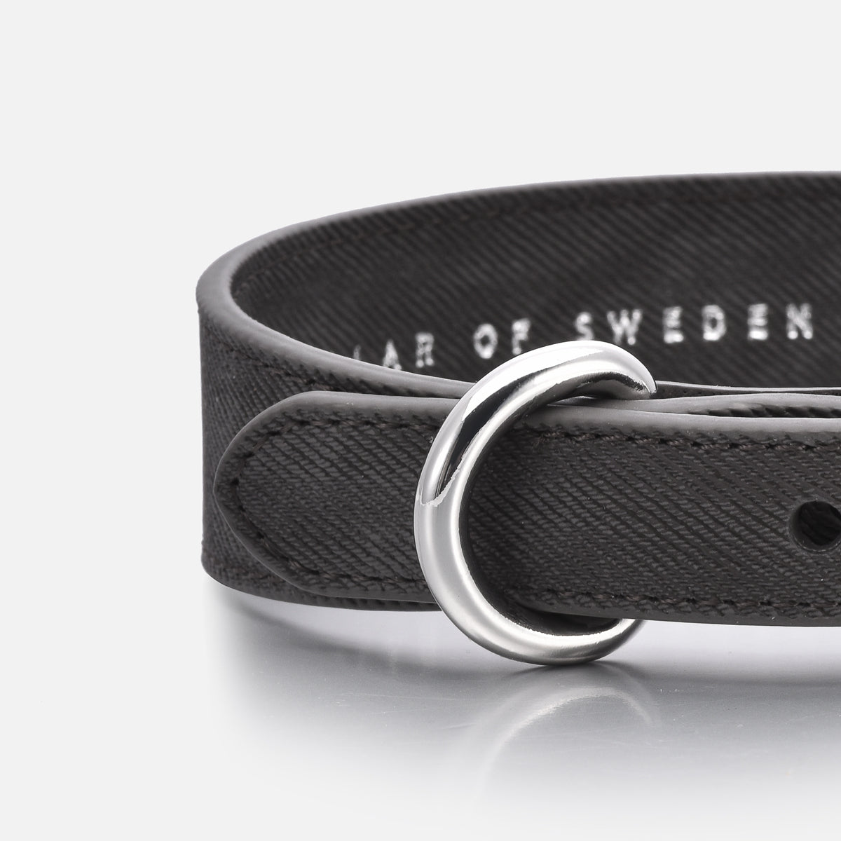 Zwart Denim Hondenhalsband Dun