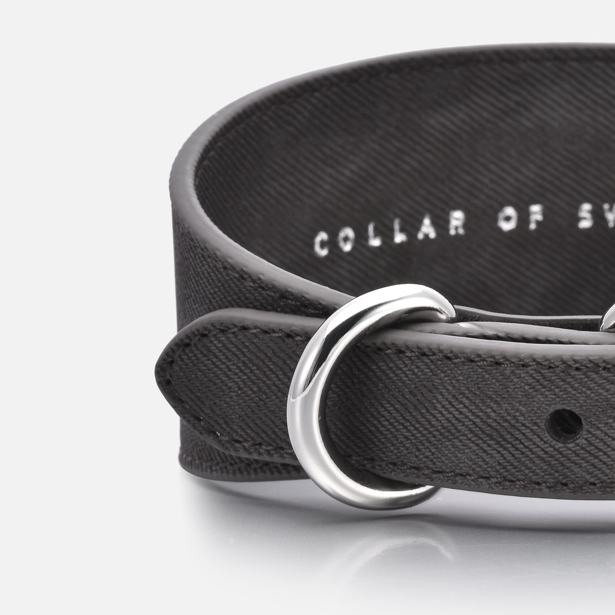 Zwart Denim Hondenhalsband Breed