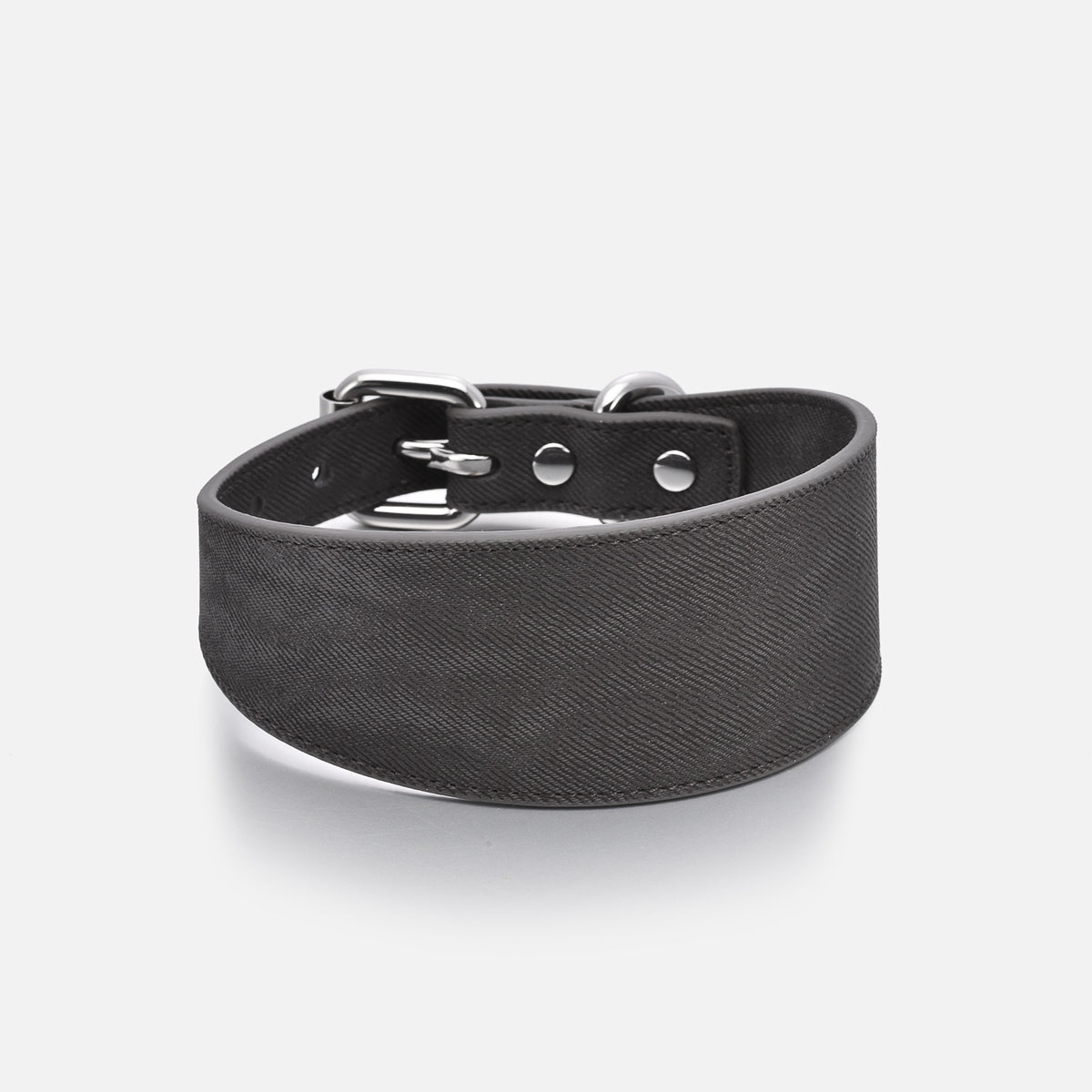 Zwart Denim Hondenhalsband Breed