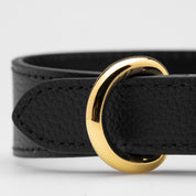 Zwarte Dunne Hondenhalsband