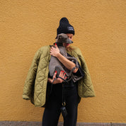 Zwarte Wol Muts - Anti-Social Dog Owner
