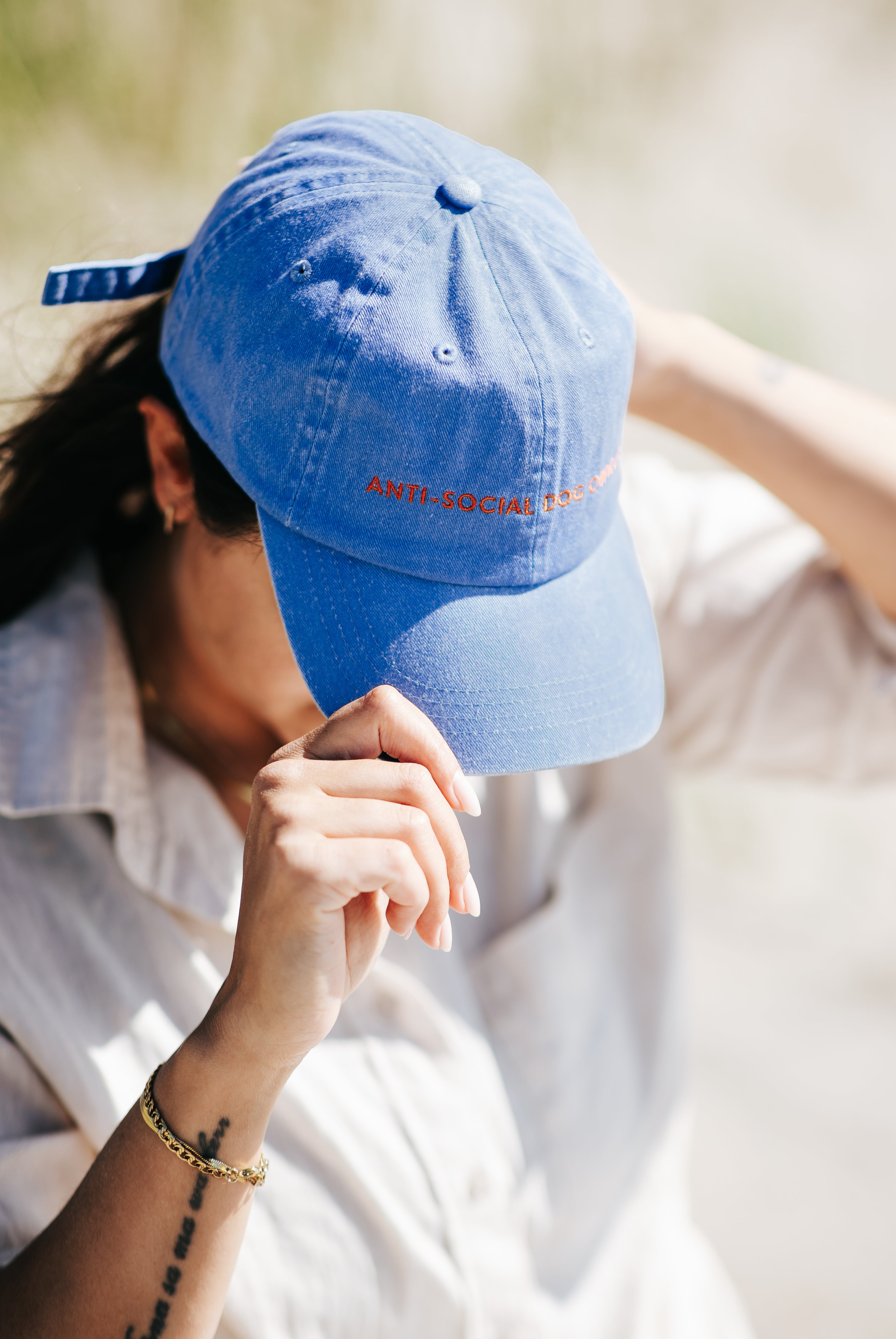 Blauwe Denim Pet - Anti-Social Dog Owner
