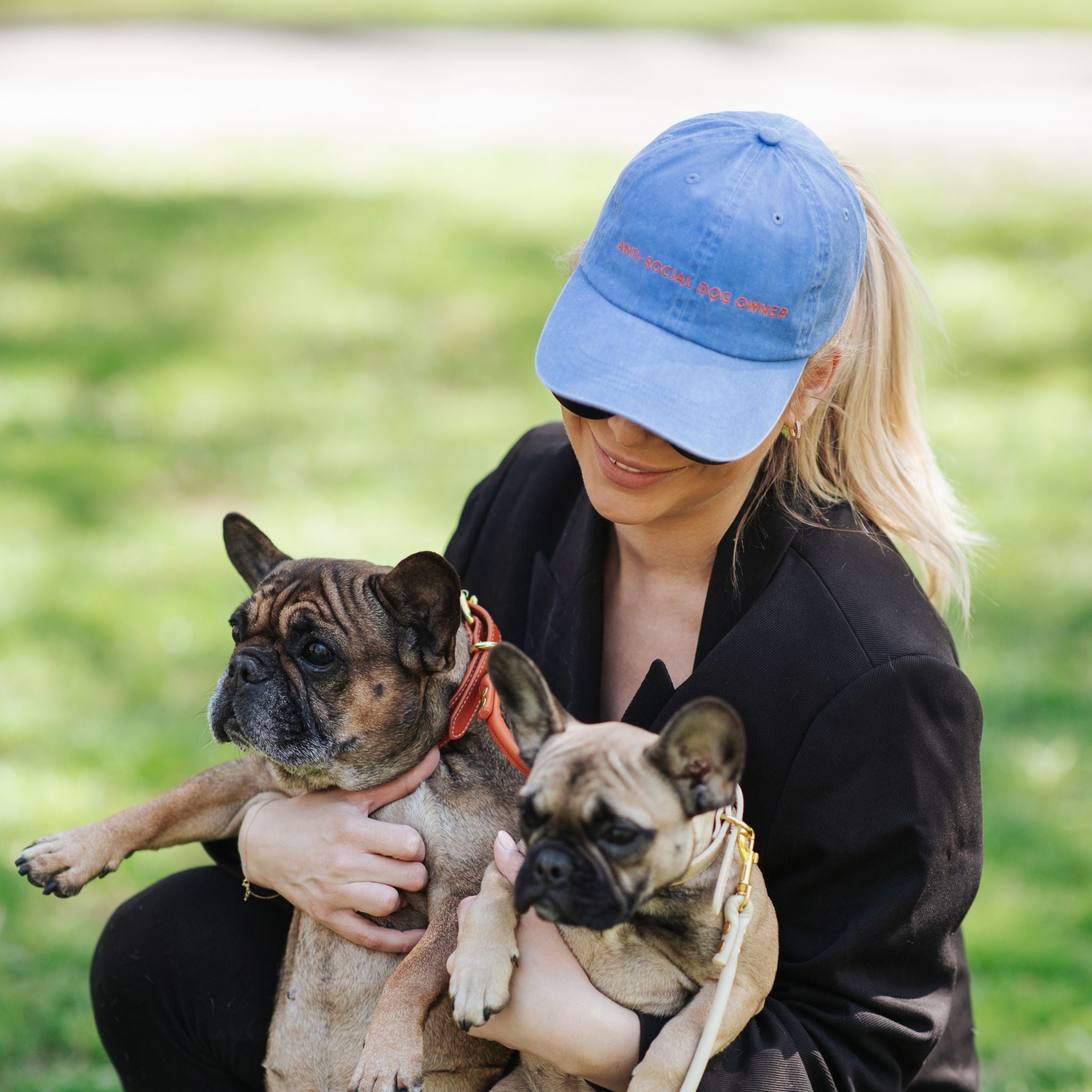 Blauwe Denim Pet - Anti-Social Dog Owner