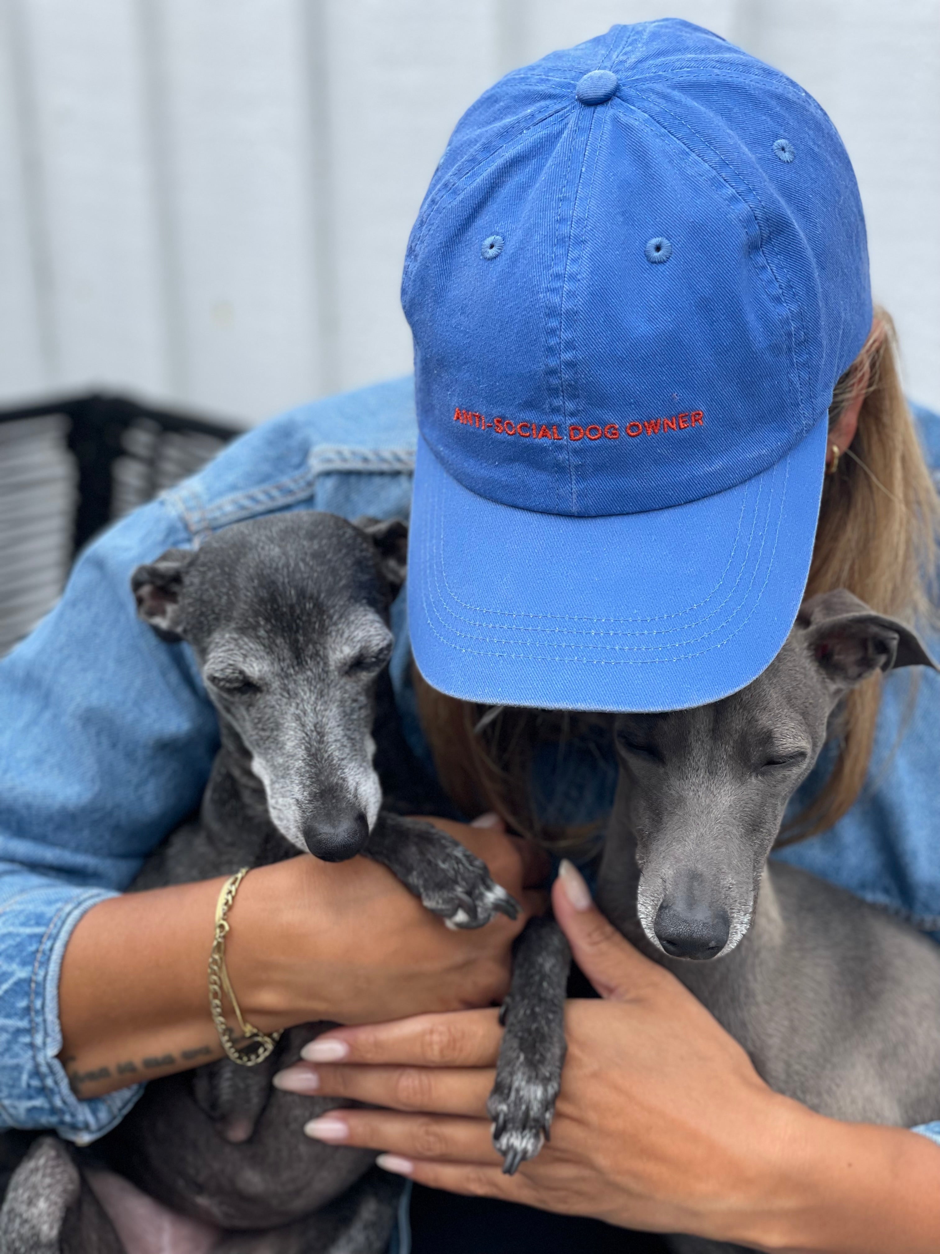 Blauwe Denim Pet - Anti-Social Dog Owner