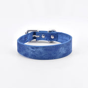 Blauwe Spijkerhondenhalsband Dun