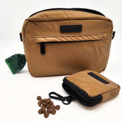Reflecterende Bronzen Hondenwandel Tas - Crossbody 
