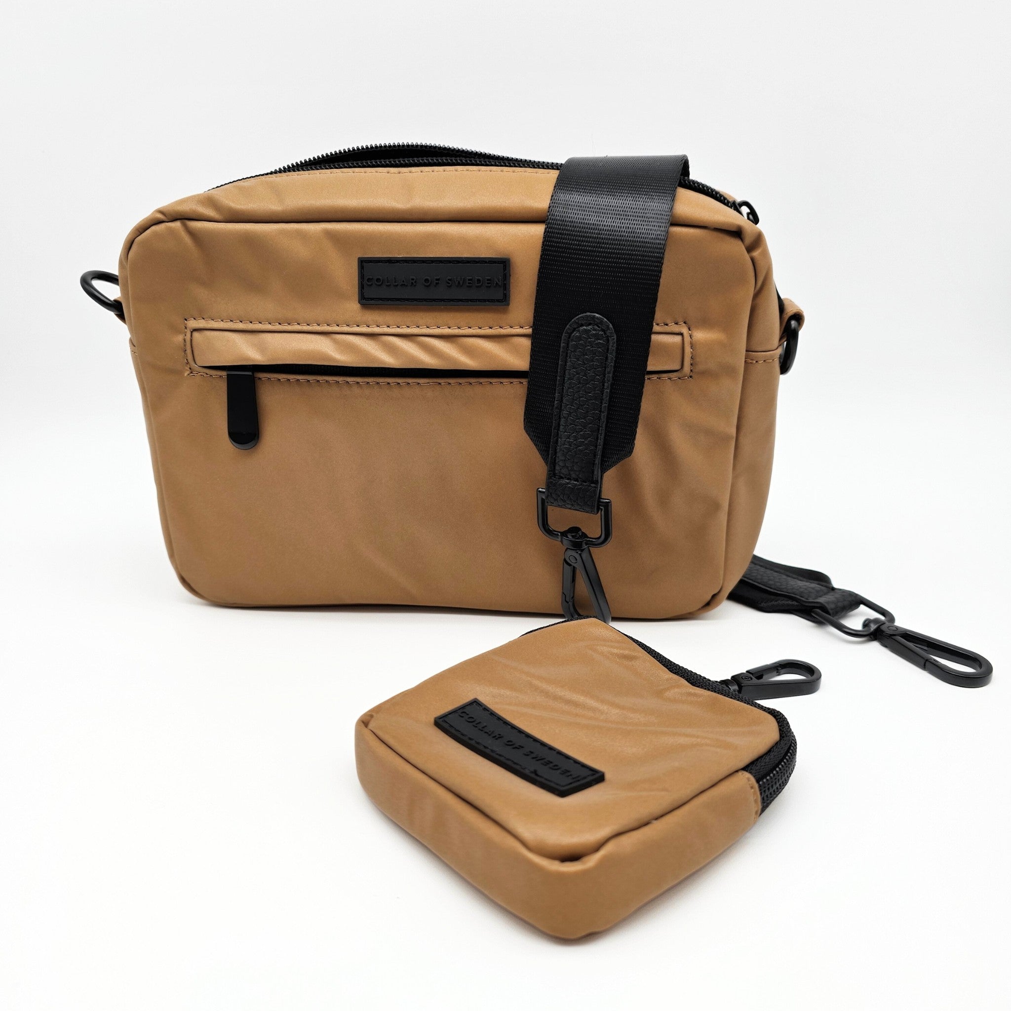 Reflecterende Bronzen Hondenwandel Tas - Crossbody 
