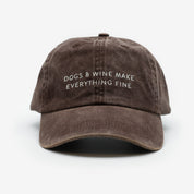 Bruine Denim Pet - Dogs & Wine Make Everything Fine