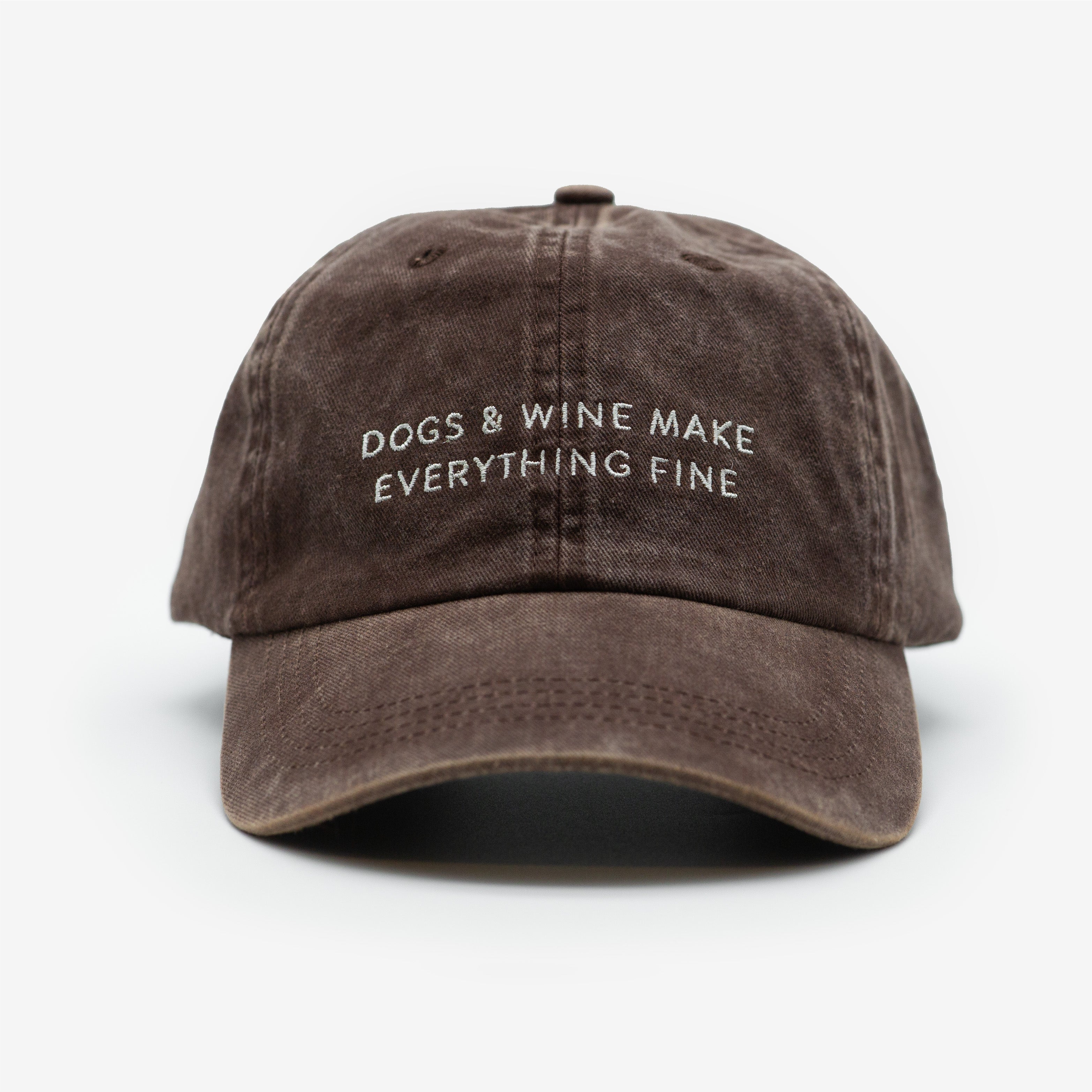 Bruine Denim Pet - Dogs & Wine Make Everything Fine