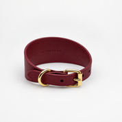 Bordeauxrode Brede Hondenhalsband