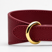 Bordeauxrode Brede Hondenhalsband