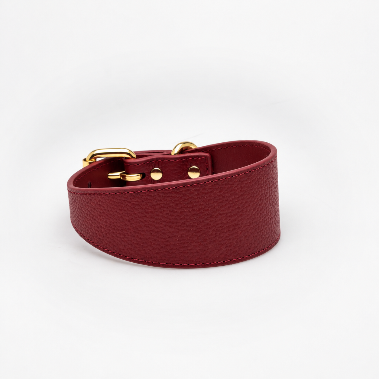 Bordeauxrode Brede Hondenhalsband