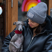 Grijze Wol Muts -  Fur Mama