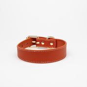 Cognac Hondenhalsband Dun