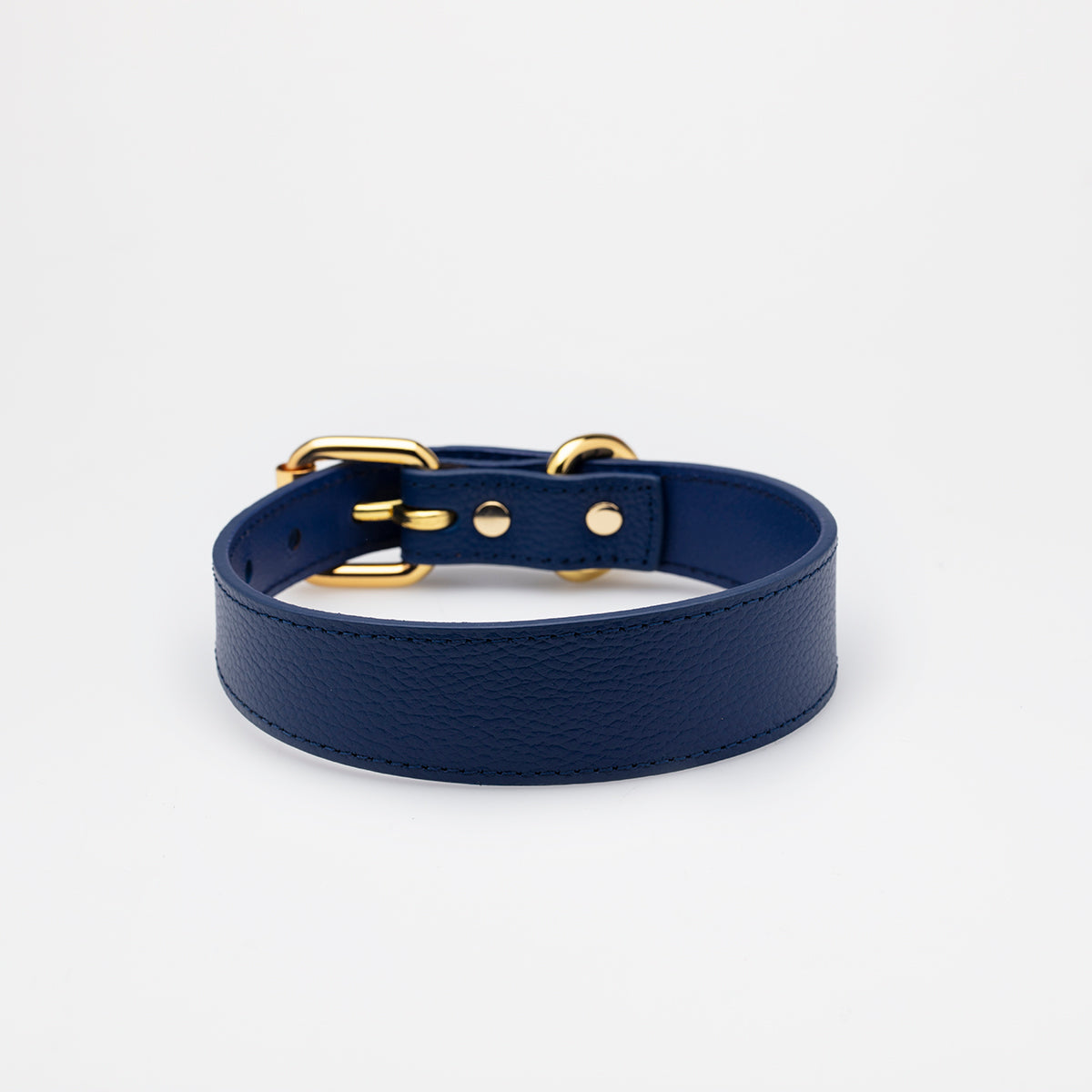 Donkerblauwe Dunne Hondenhalsband