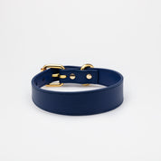 Donkerblauwe Dunne Hondenhalsband