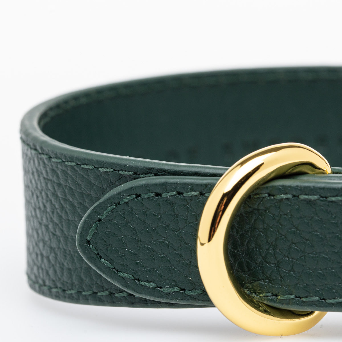 Dunne Donkergroene Hondenhalsband