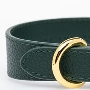 Dunne Donkergroene Hondenhalsband