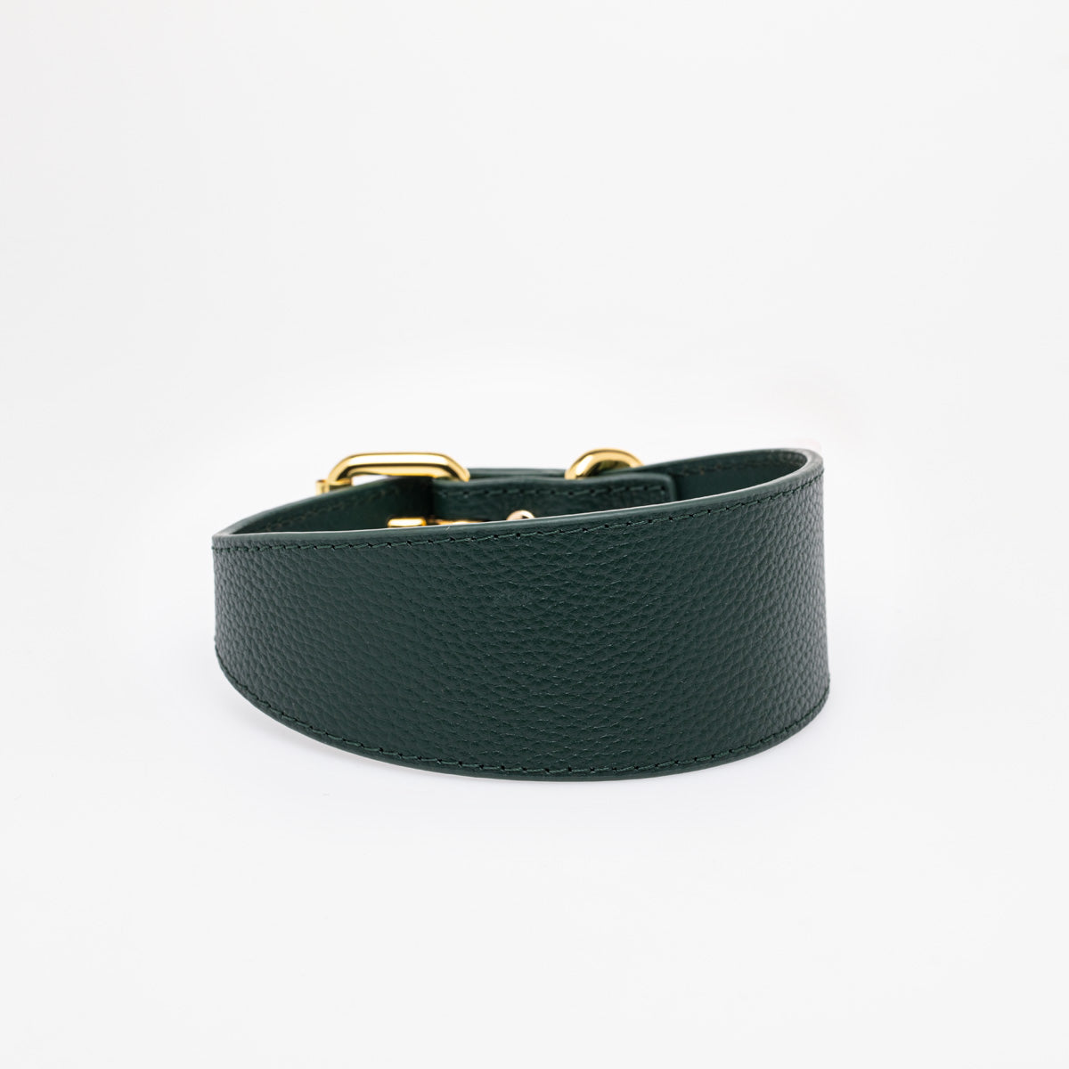 Donkergroene Brede Hondenhalsband