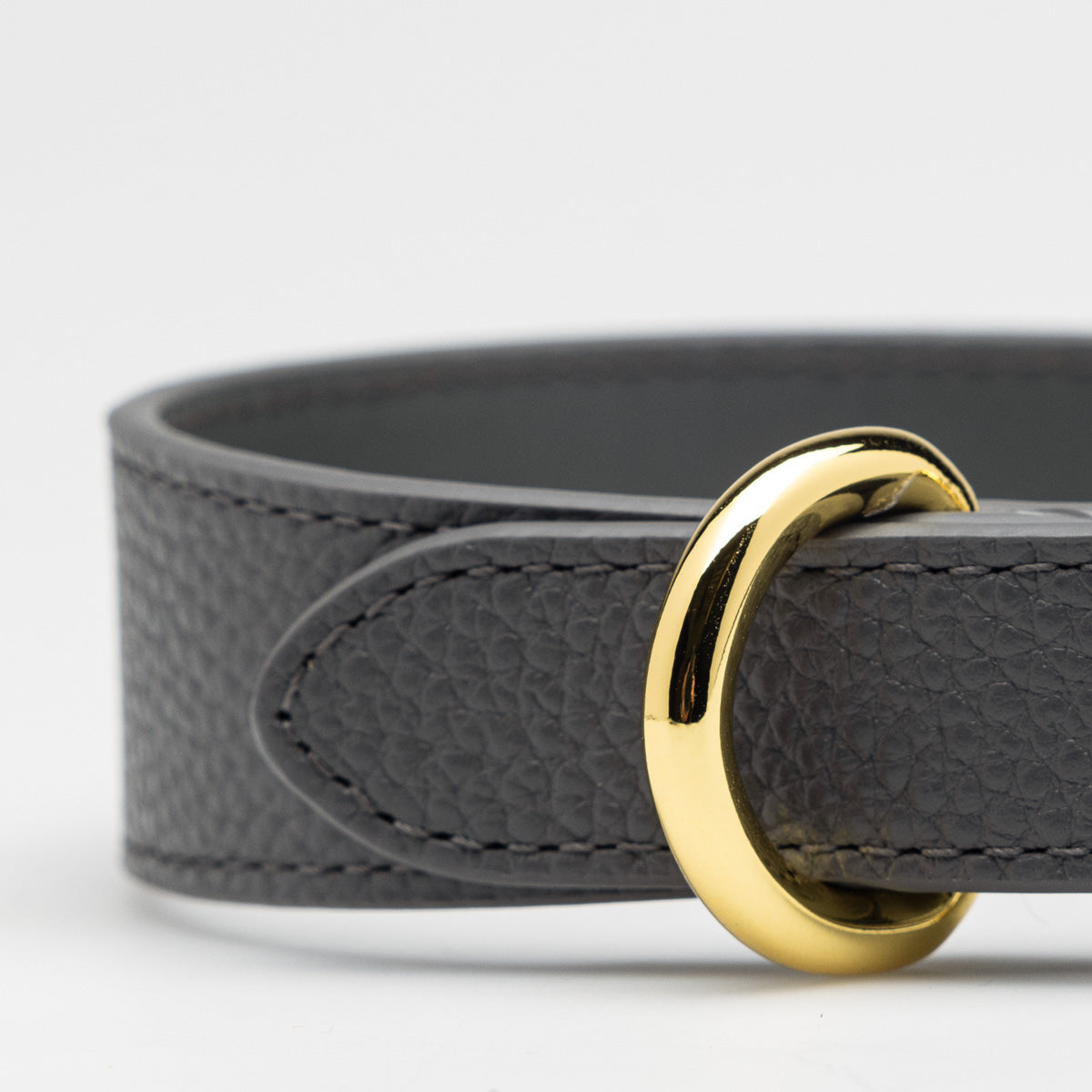Donkergrijze Dunne Hondenhalsband