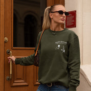 Dark Green Sweatshirt - Dogs & Wine Make Everything Fine
