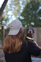 Grijze Denim Pet - Hot Dog