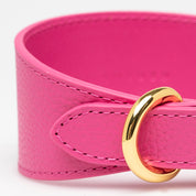 Felroze Brede Hondenhalsband