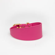 Felroze Brede Hondenhalsband