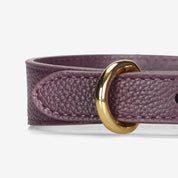 Dunne Hondenhalsband Pruimkleurig