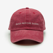 Rode Spijkerstof Pet - Dogs Before Dudes