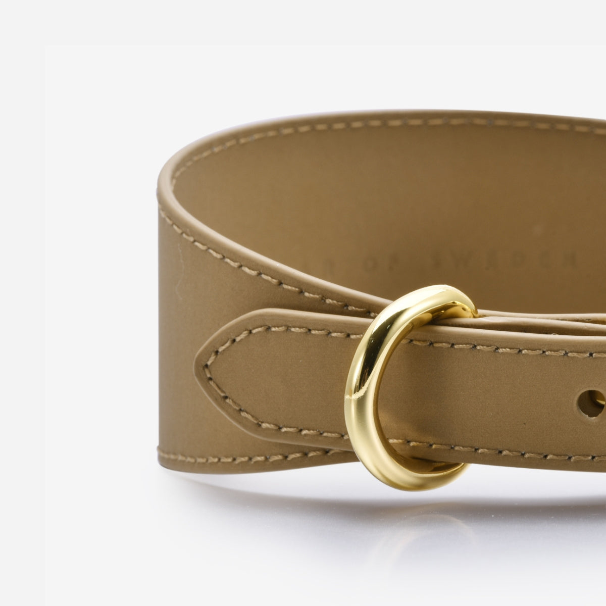 Reflecterende bronzen brede hondenhalsband