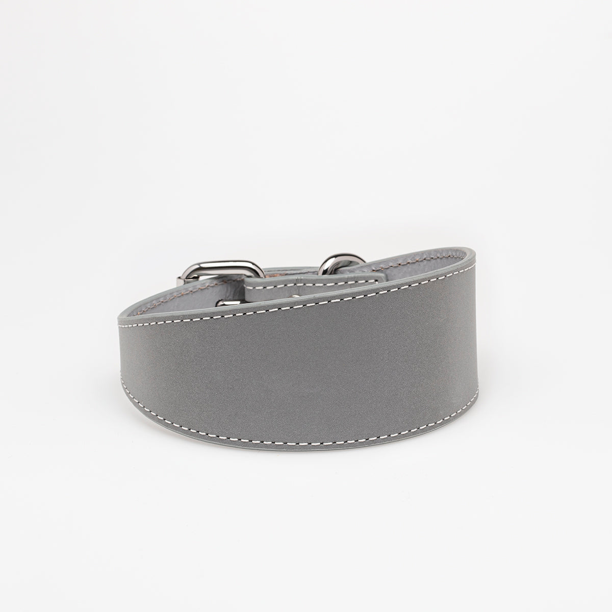 Reflecterende Zilveren Hondenhalsband Breed
