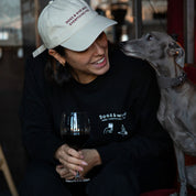 Zwart T-shirt met Lange Mouwen - Dogs & Wine Make Everything Fine