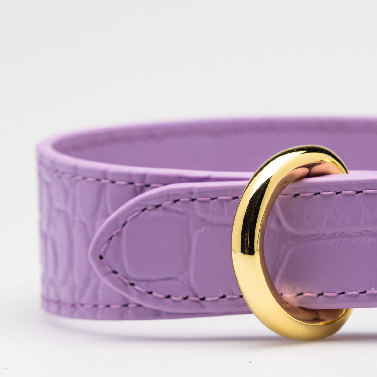 Dunne Violet Croco Hondenhalsband