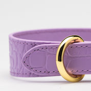 Dunne Violet Croco Hondenhalsband