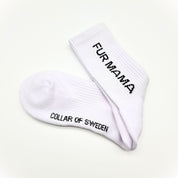 Witte Tube Sokken - Fur Mama